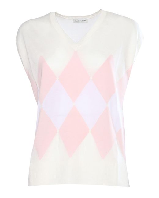 Ballantyne Pink Knitted Vest