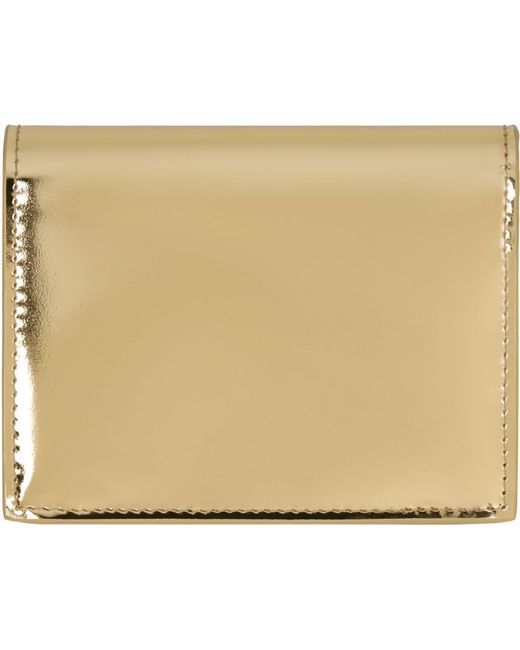 Prada Natural Metallic Leather Wallet