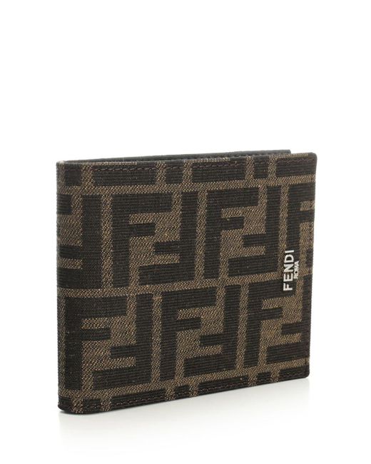 Fendi Black Diagonal Wallet for men