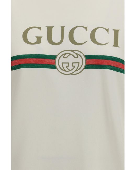 Gucci White Cotton And Cashmere Jersey Hoodie Cotton; Kashmir/Capra Hircus Sweatshirts