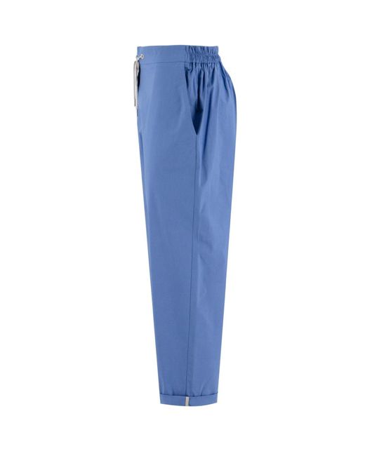 Le Tricot Perugia Blue Trousers