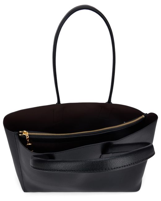 Marc Jacobs Black Leather Tote Bag Calfskin