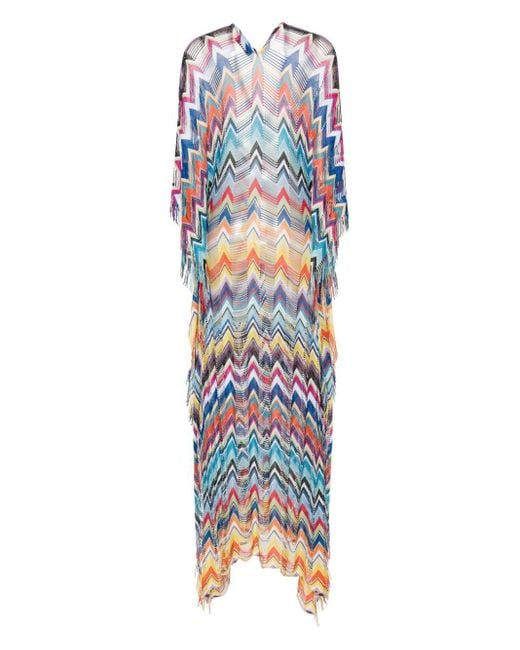 missoni fringed beach maxi dress Missoni Online Shop