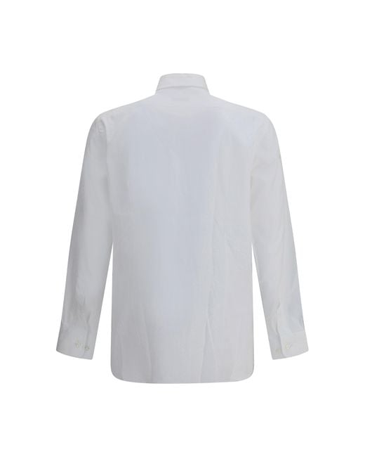 Etro White Roma Cotton Shirt for men