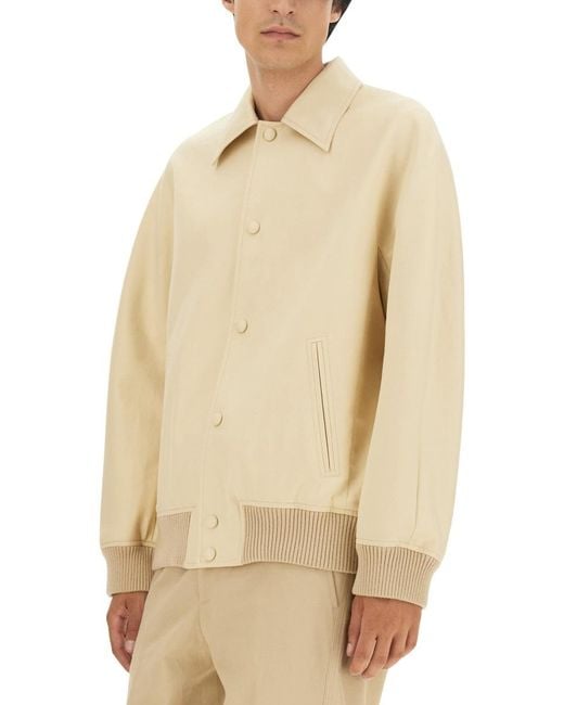 Lanvin Natural Buttoned Jacket Cotton for men