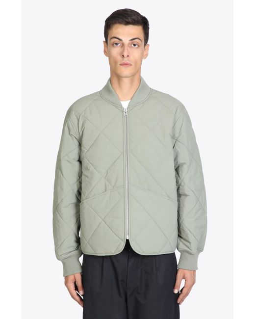 Stussy Dice Quilted Liner Jacket Olive Green Quilted Jacket With Dice
