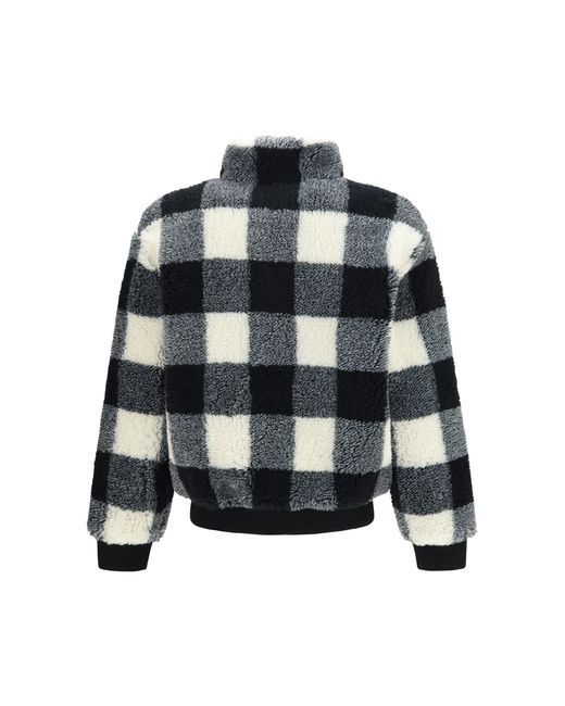 Givenchy Black Checked Wool-Blend Teddy Jacket for men