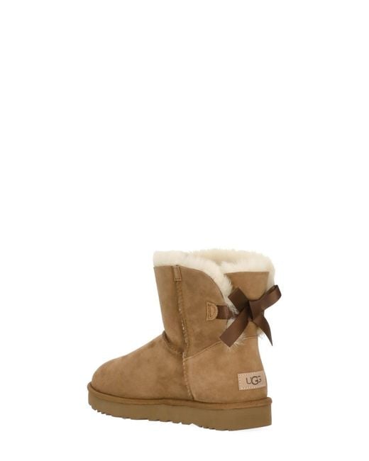 Ugg Brown Mini Bailey Bow Ii Boots