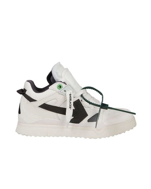 off white mid top sponge sneakers