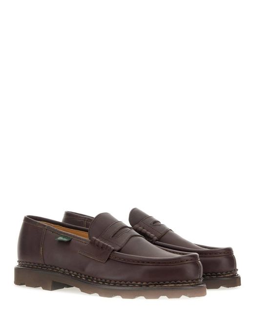Paraboot Brown Moccasin "reims" for men
