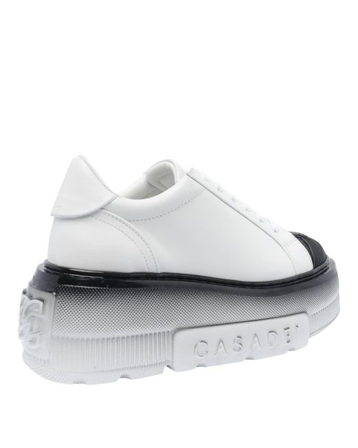 スニーカー CASADEI White Leather Nexus Sneakers Nexus Leather Sneakers in White for Women | Casadei®