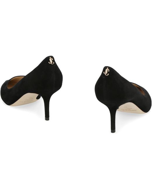 Jimmy Choo Black Love 65 Suede Pumps Calf