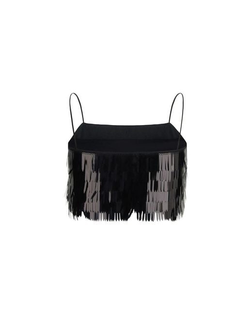 Self-Portrait Black Polyester Blouse