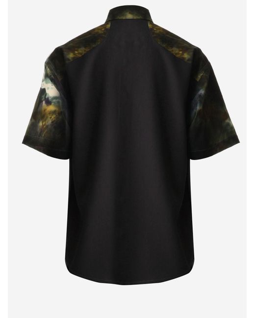 And Wander Black Shirt With Abstract Print, Nylon Polyester for men