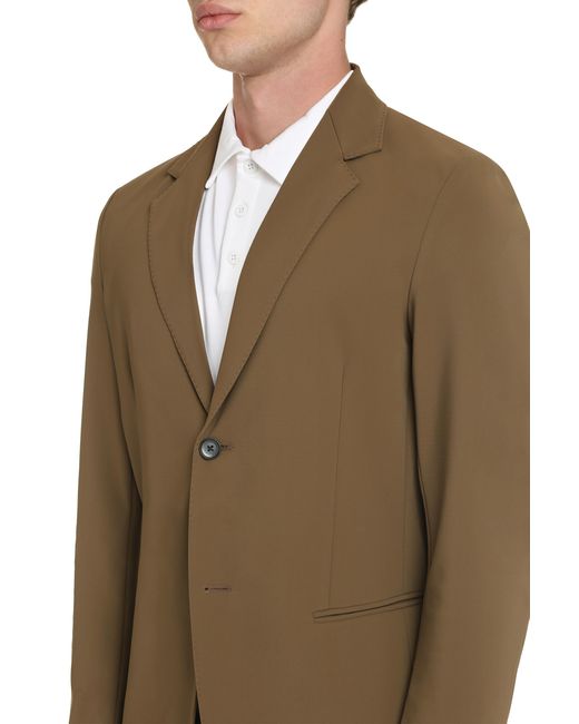 THE (Alphabet) Green Jacket Single-Breasted Two-Button Elastane Suit & Dinner for men
