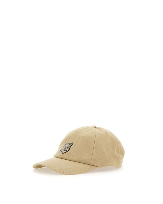 Maison Kitsuné Natural Cotton Baseball Hat