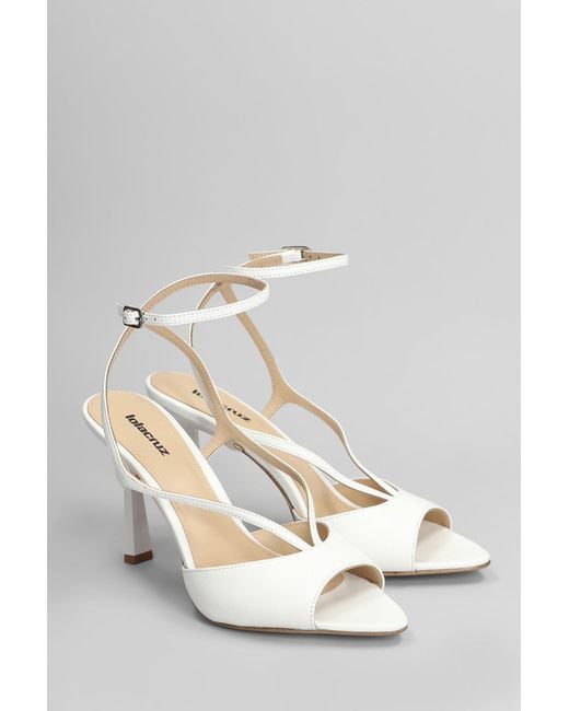 Lola Cruz White Streep 95 Sandals