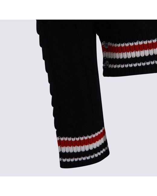 Thom Browne Black Dark Wool Knitwear for men