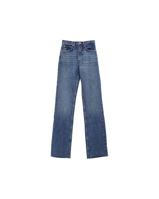 Frankie Shop Blue Straight-Leg Jeans Dalston Denim Cotton