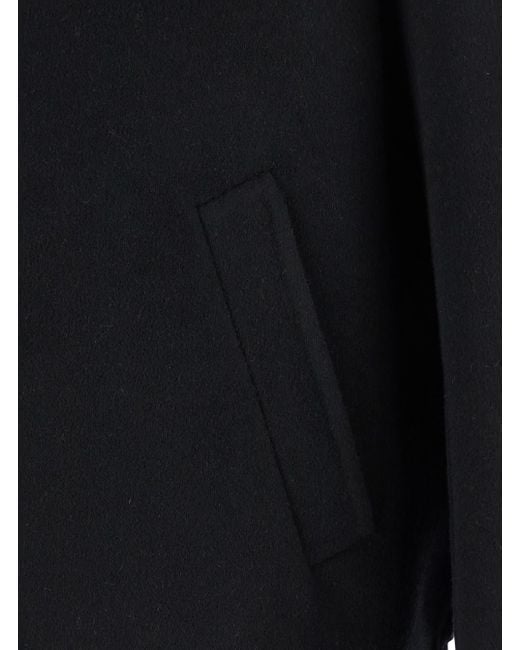 Gucci Black Jacket With Classic Collar And Front Zip Closure for men