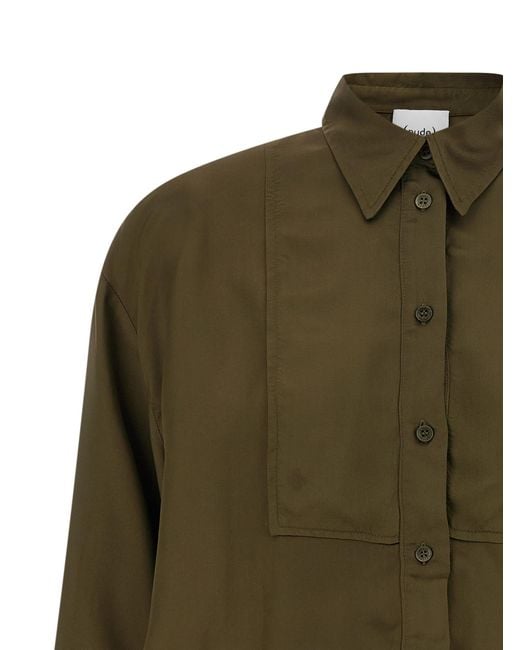 Nude Green Plastron Shirt