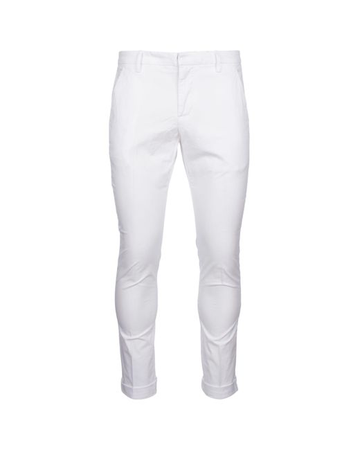 Dondup White Pantaloni for men