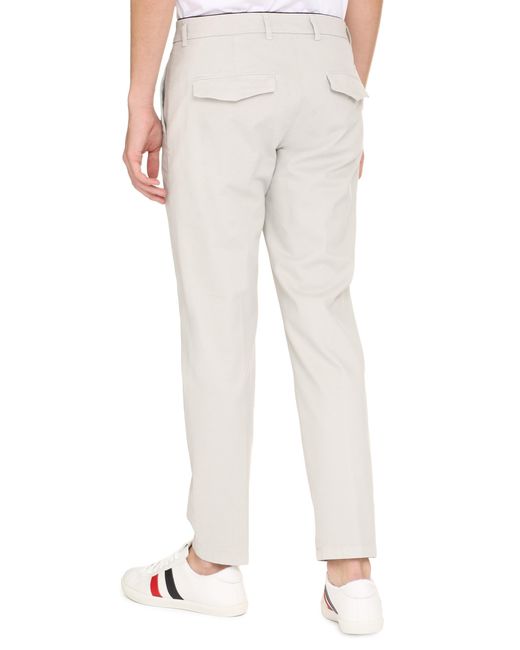 Department 5 Gray Prince Cotton Chino Trousers for men