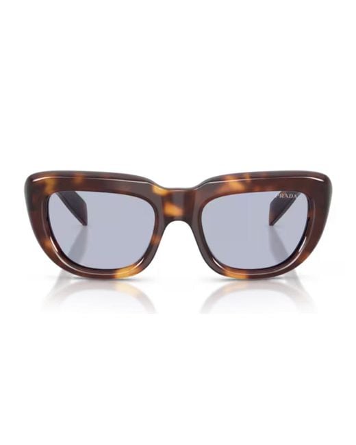 Prada Brown Pr D07S Acetato Sunglasses