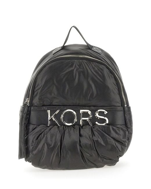 MICHAEL Michael Kors Gray Leonie Backpack Recycled Polyester Backpacks