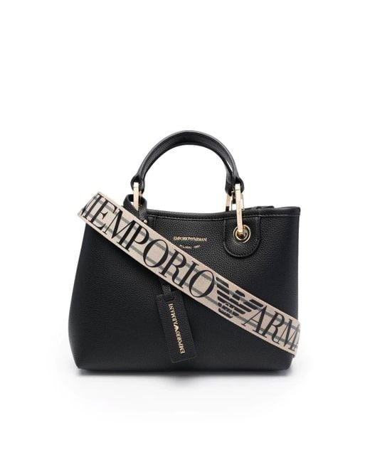 Emporio Armani Shopping Bag in Black | Lyst