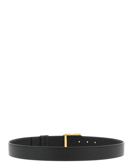 Dolce & Gabbana Black Reversible 'Dg' Cross Belt for men