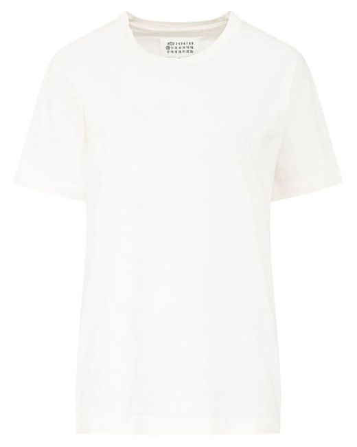 Maison Margiela White Reverse Logo Cotton T-Shirt