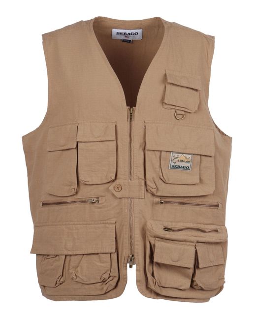 Sebago Brown Downeaster Vest for men
