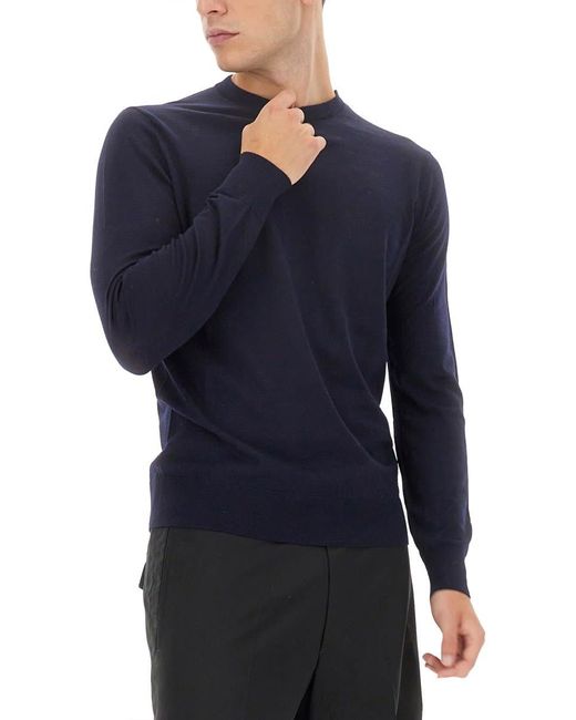 Ballantyne Blue Wool Pullover for men
