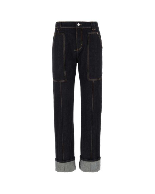 Alexander McQueen Black Dark Denim Jeans