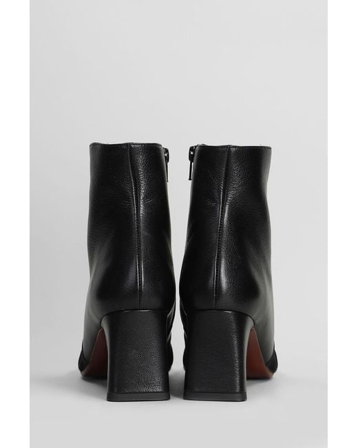 Chie Mihara Black Fitas High Heels Ankle Boots
