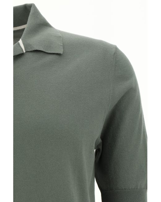 Cruciani Green Polo Shirt for men
