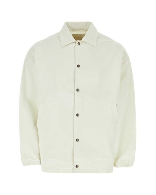 Emporio Armani White Jackets for men