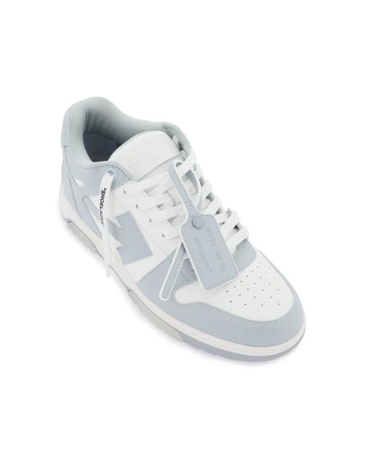 Off-White c/o Virgil Abloh White Leather Lace Up Sneakers for men