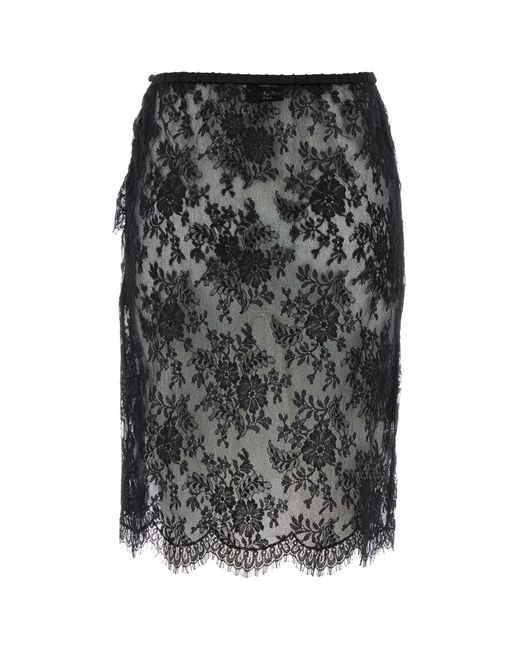 Black lace white skirt online