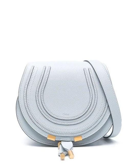 Chloé Blue Marcie Leather Mini Bag