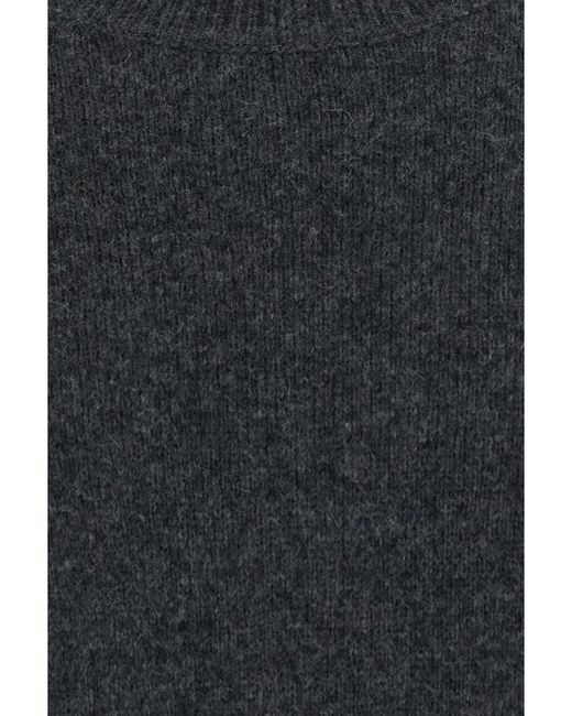 Roberto Collina Gray Crew Neck Wool Sweater Virgin Tops for men