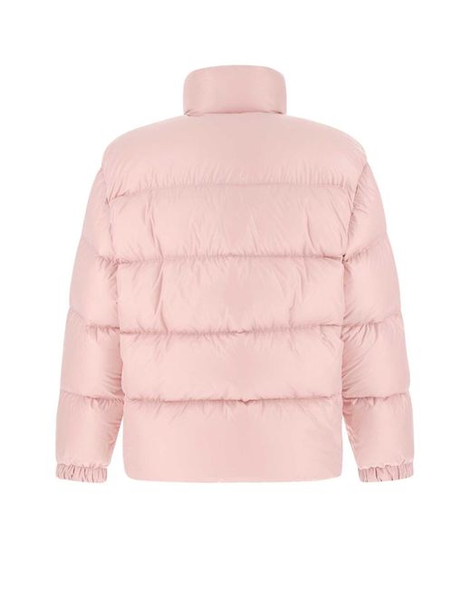 Prada Pink Re-nylon Hooded Down Jacket