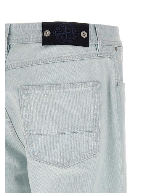 Stone Island Blue Denim Jeans for men