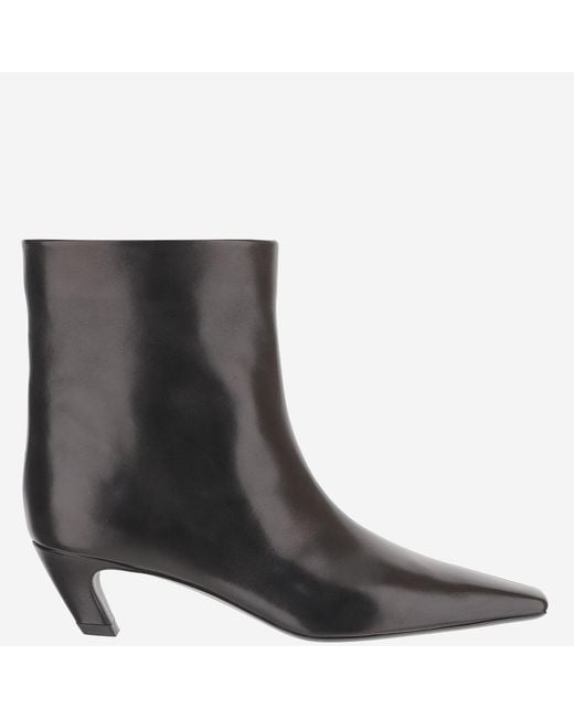 Khaite Black Ankle Boots Arizona Leather Upper: Leather; Sole