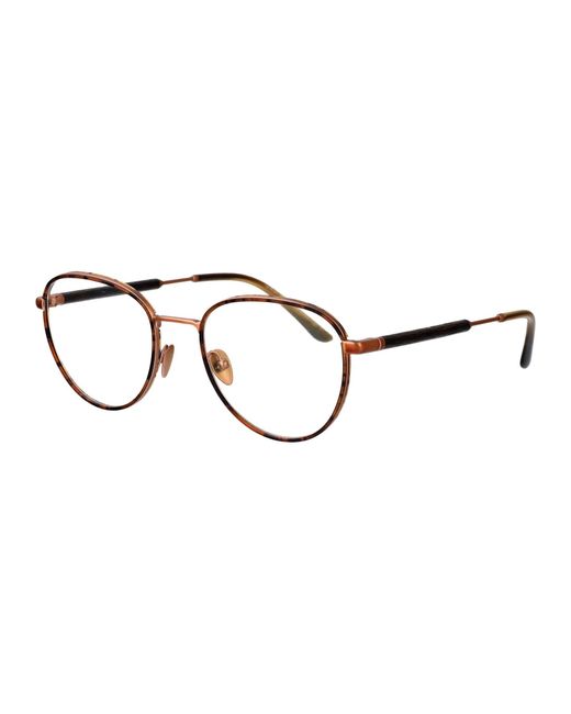 Giorgio Armani Brown Matte Bronze Steel Sunglasses for men