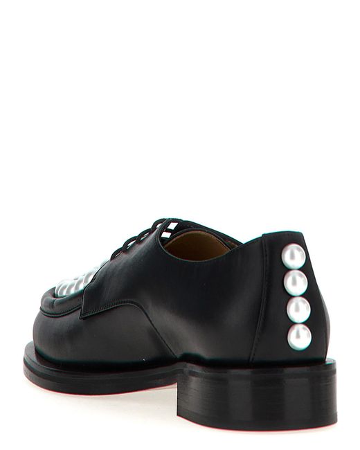 Mach & Mach Black Mach & Mach 'Sirene' Lace Up Shoes
