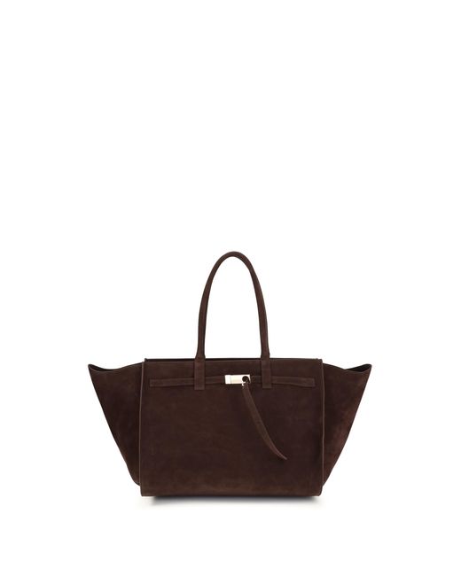 Benedetta Bruzziches Brown Shoulder Bag Mame Weekend Mulled Wine Nubuck/Mulled Calf Leather (Bos Taurus)