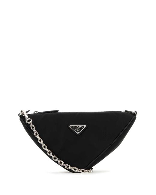 Prada Black Triangle Shoulder Bag