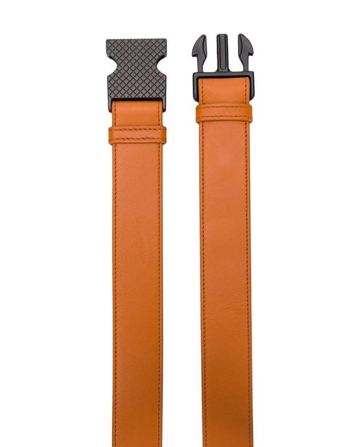 Bottega Veneta Brown Cintura Leather Belt With Quick-Release Buckle for men